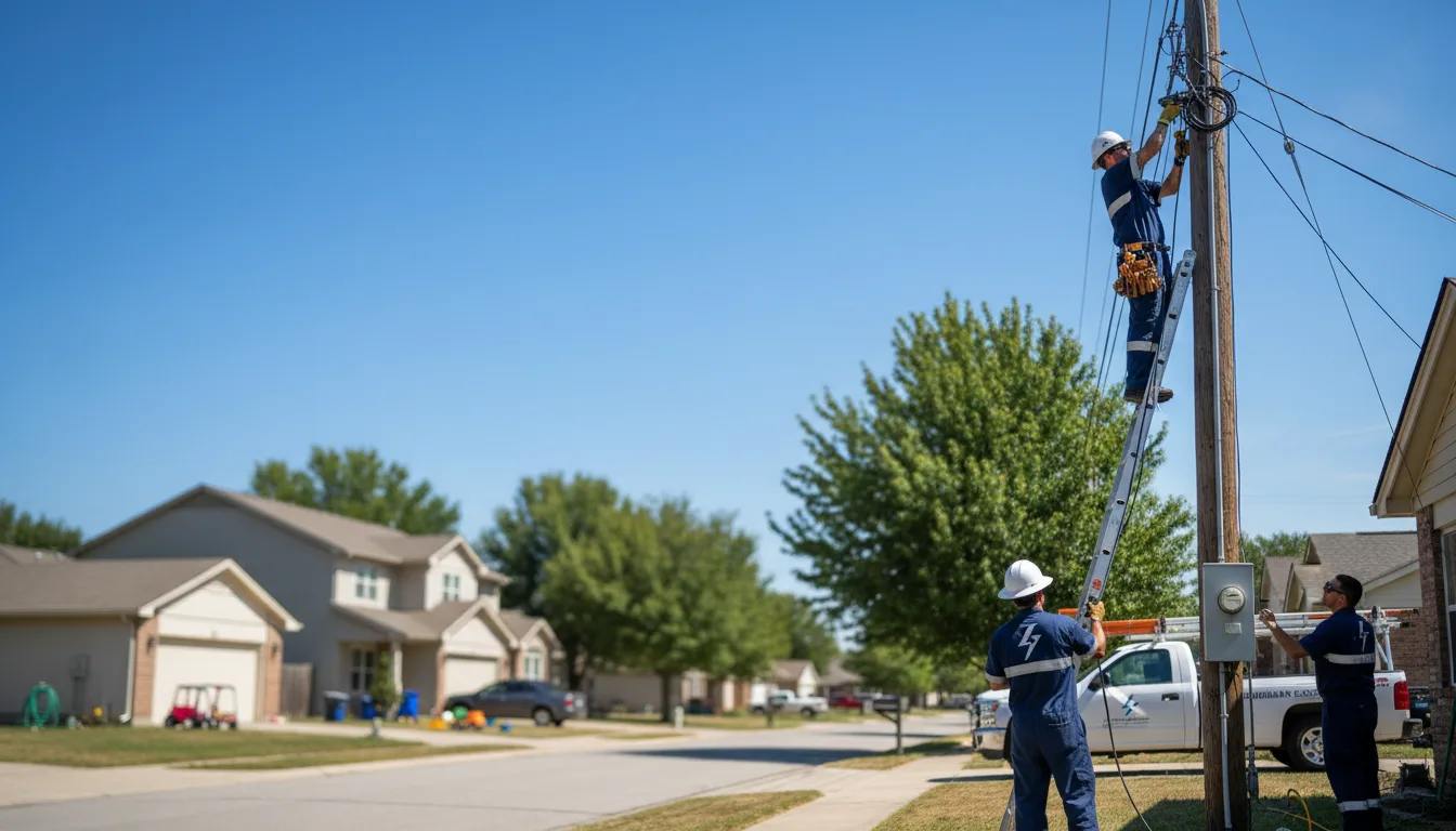 Residential electrician providing installation services in Grannis, AR